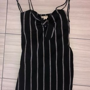 Billabong Beach Black Striped Dress Midi